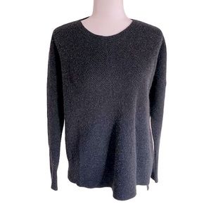 Vince Cashmere Wool Ribbed Crew Neck Sweater M